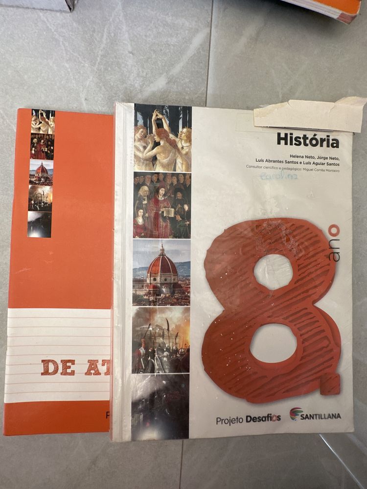 8° História Manual e Caderno de Actividades