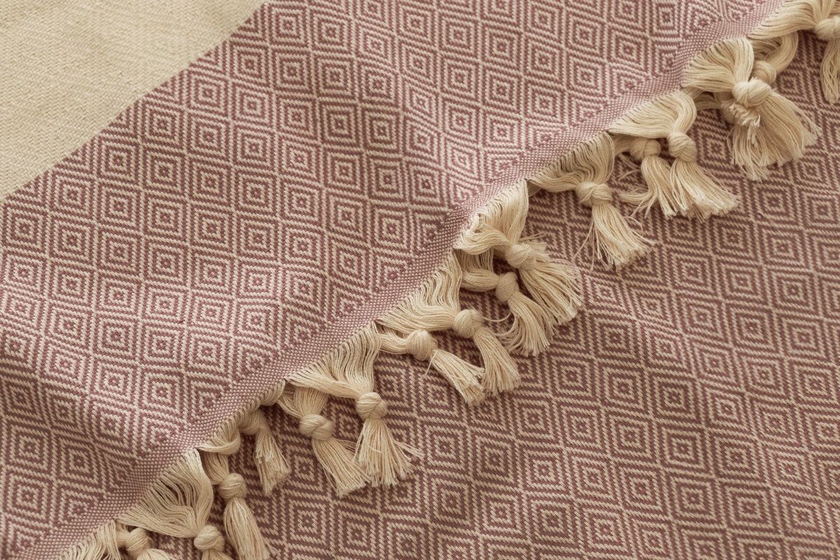 Ręcznik 100x180 Plażowy Kąpielowy Peri Hamam Elmas Miękki Boho