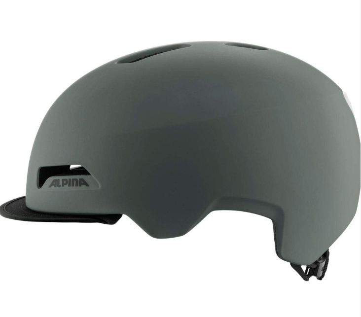 Kask rowerowy M 51-56 cm Alpina Brooklyn daszek oswietlenie