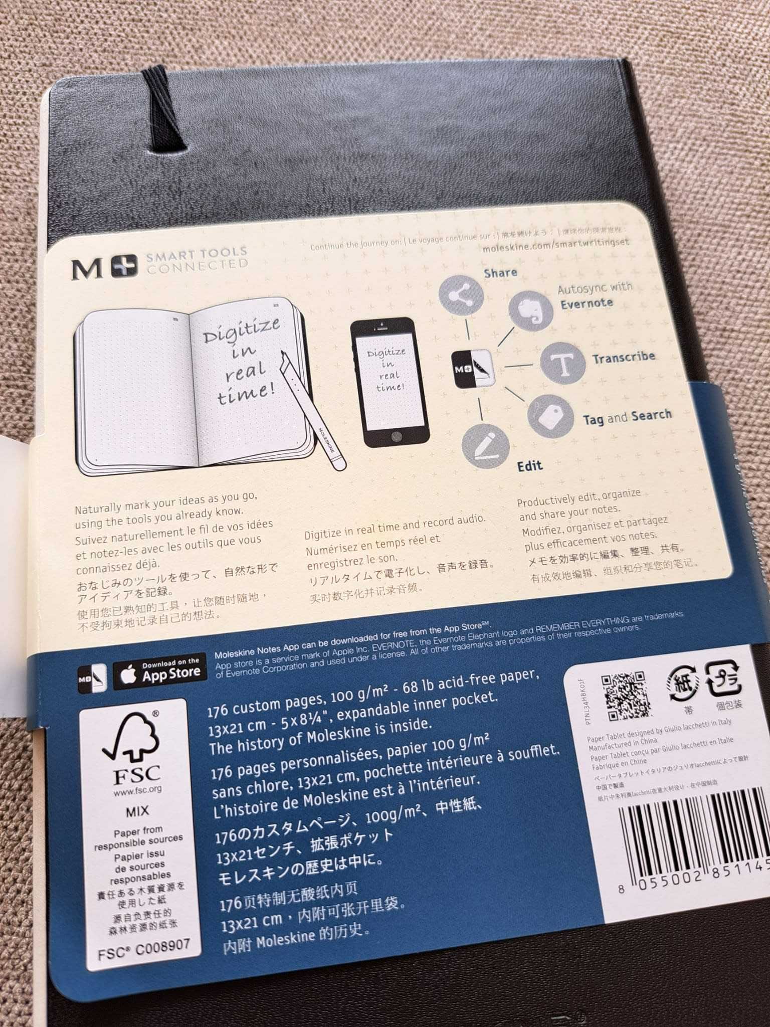 Moleskine Smart Writing Set - completo e como novo