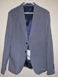 Fato Zara azul acinzentado novo Calça tamanho  38 Blazer tamanho 48 po