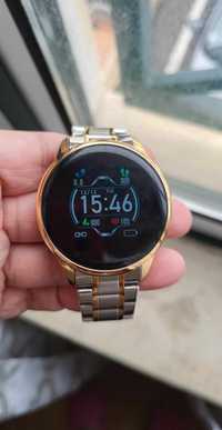 smartwatch redondo com cabo carregador