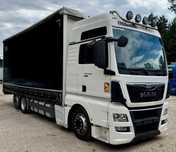 MAN TGX 24.440 XXL JUMBO 6x2 AUTOMAT ZABUDOWA ALUMINIOWA HIPOCAR DŁ:7.80m DOLNY ZACZEP NOWA PLANDEKA!!! EURO 6 2014r ŁADNY  6x2 Jumbo Dolny Zaczep Firanka DŁ:7.80m Automat Euro 6 2014r Ładny