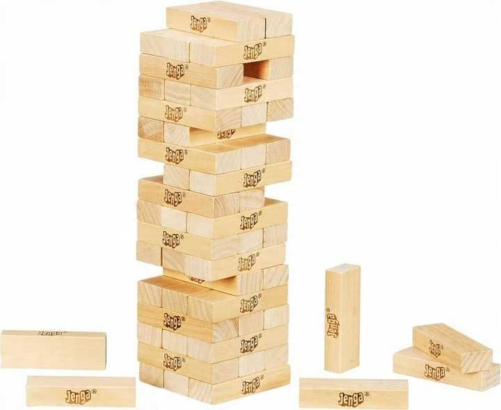 Gra JENGA Oryginalna Classic Gra Zręcznościowa Imprezowa Kklasyczna