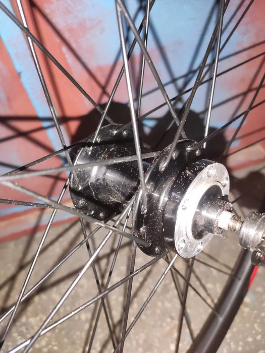 Обід заспицований з втулкою, педалі від Crosser.