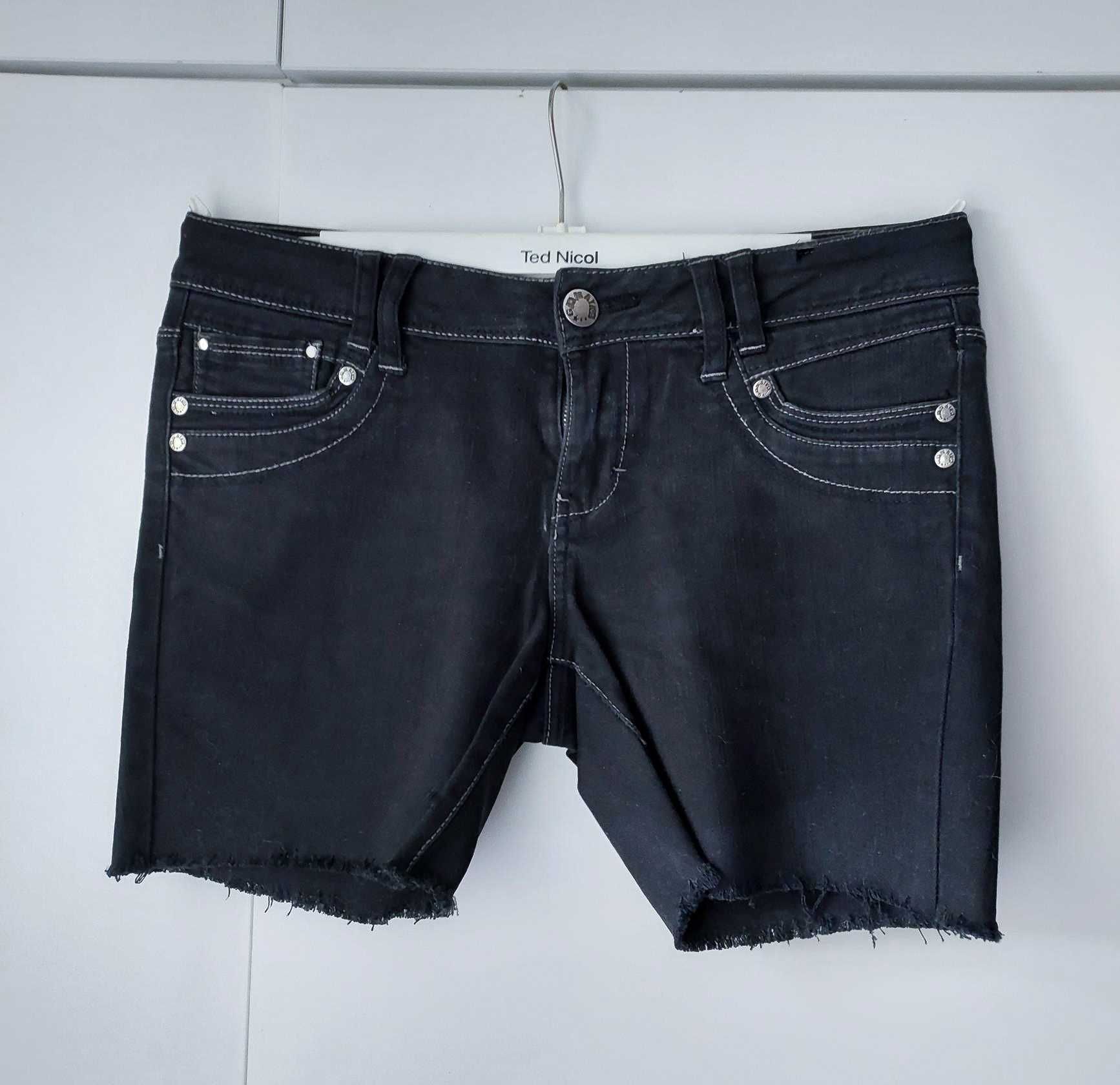 New Look Generation szorty jeans czarne 164 cm / 15 lat
