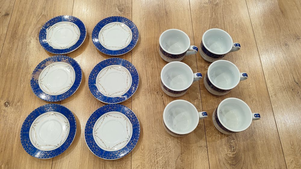 Zestaw kawowy porcelana 12 sztuk