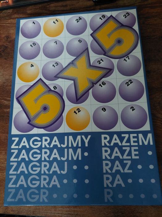 stara gra planszowa 5x5