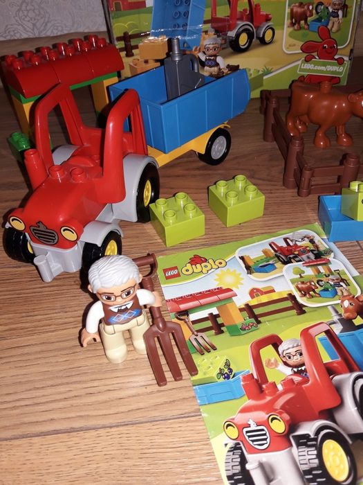 Лего дупло трактор з прицепом 10524