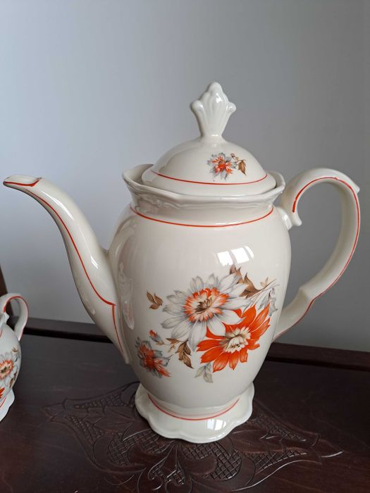 Фарфоровый Сервиз Чайник Сахарница Молочник Порцеляна