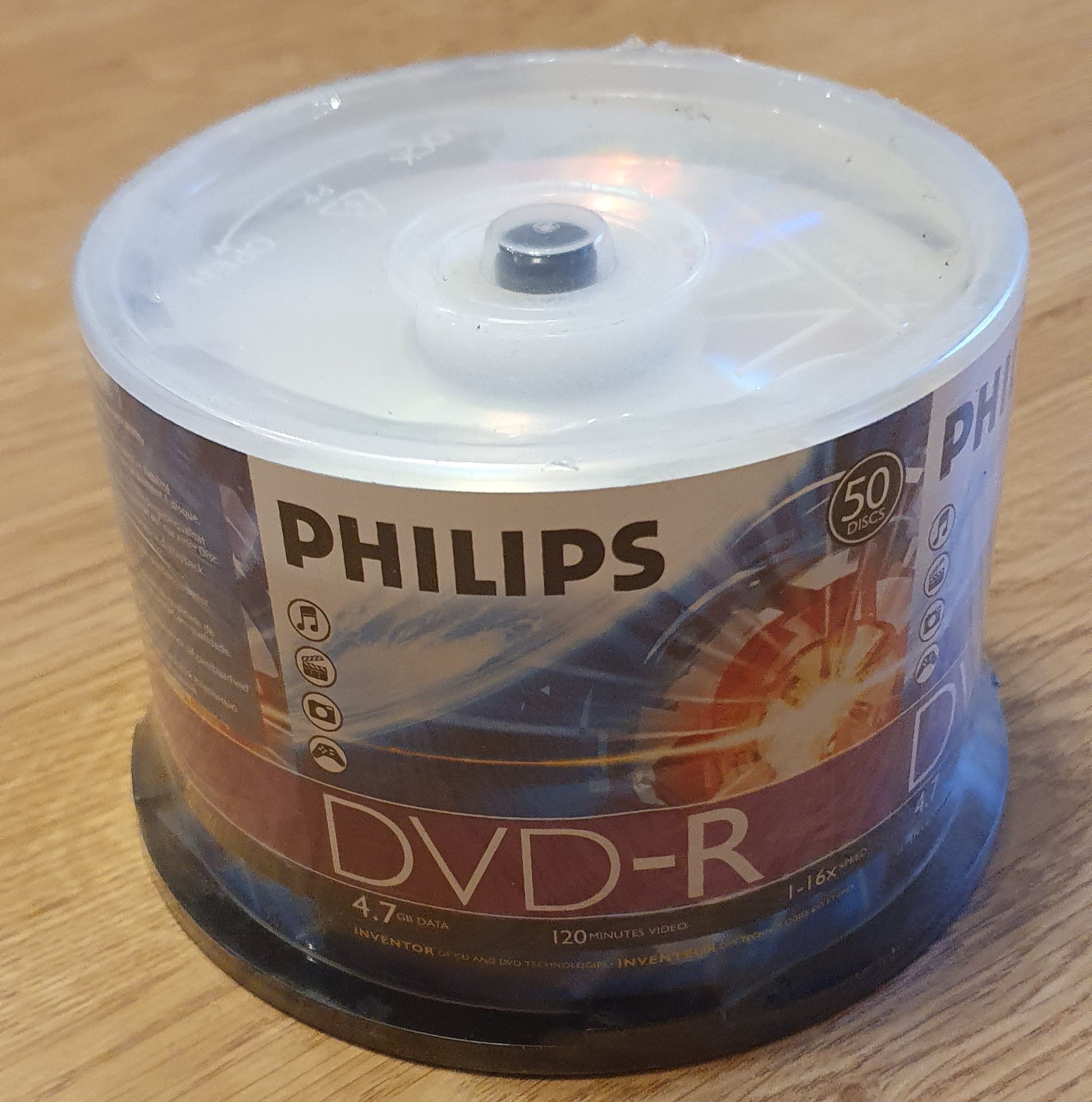 Philips dvd-r. 4,7 gb data