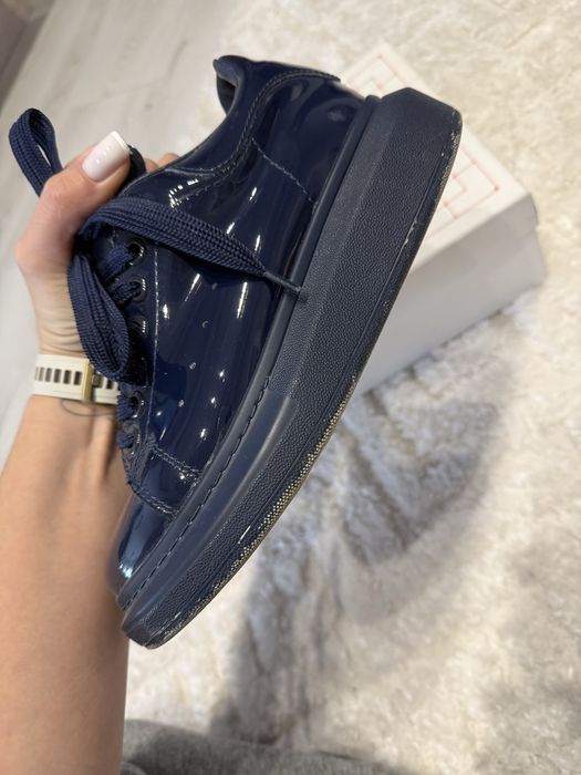 Чоботи Alexander McQUEEN синего кольру