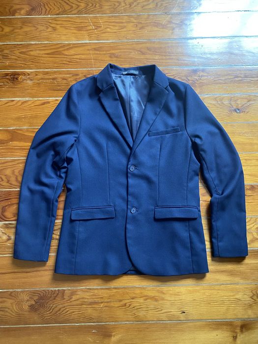 Blazer azul escuro para meninos da Zara