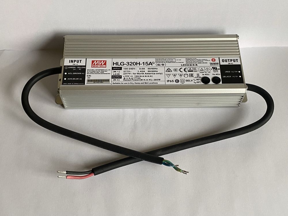 Zasilacz LED MeanWell HLG-320A-15A / ELG-300-12A