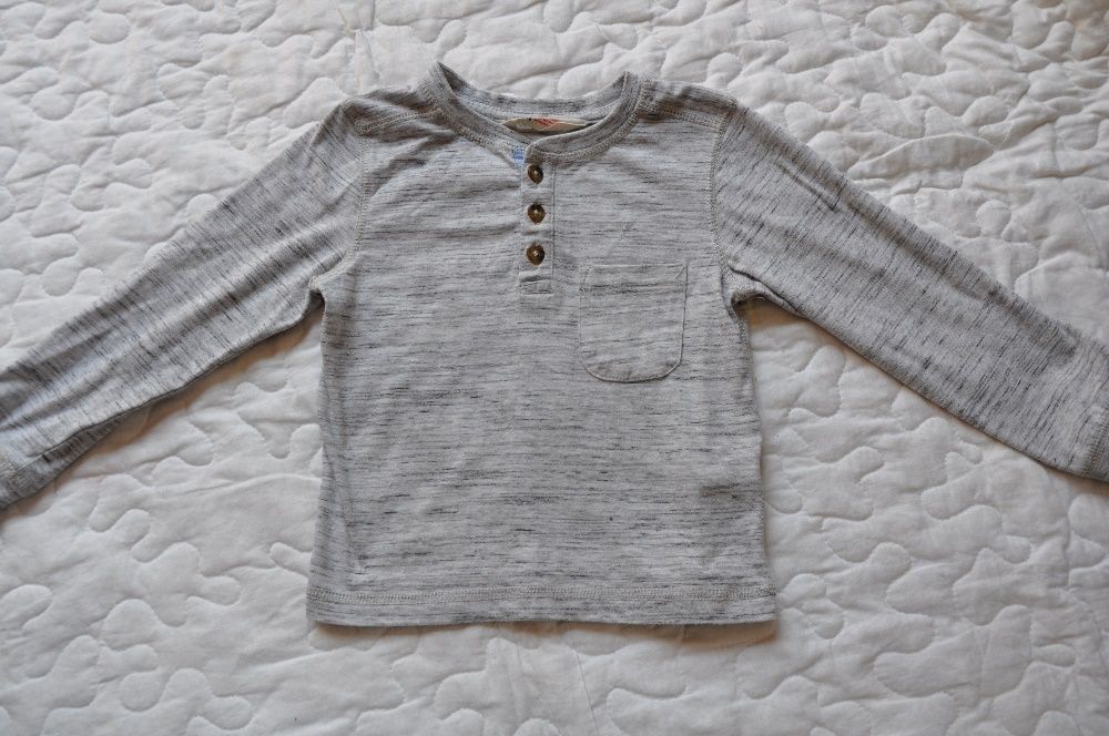 szara bluzka H&M r.98/104 melanż