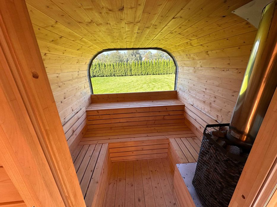 Sauna Mobilna Kwadro Premium na przyczepie DMG 1300 kg