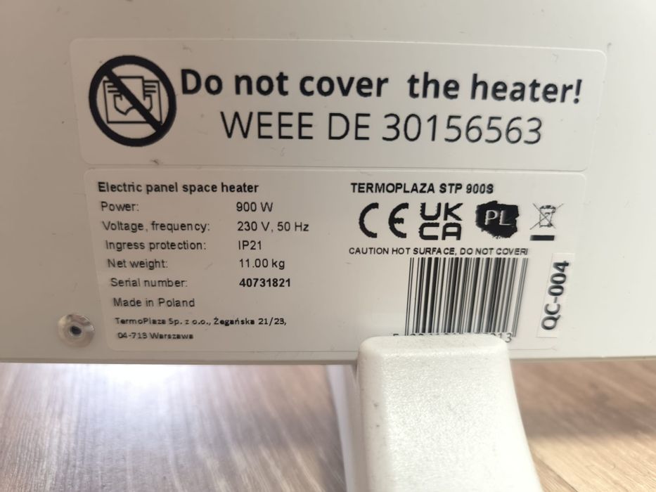 Grzejnik na podczerwień Termoplaza STP 900 - energooszczędny elegancki