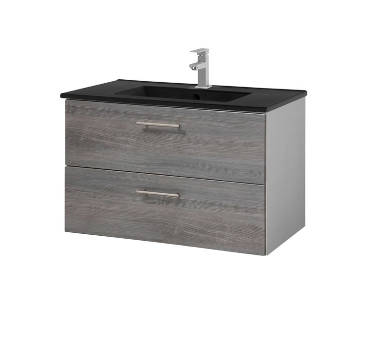 Szafka łazienkowa z umywalką ceramiczną i korkiem KLIK KLAK 80x45 NOWA