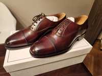 Włoskie buty Partenope Napoli Oxford Crust Marrone 42