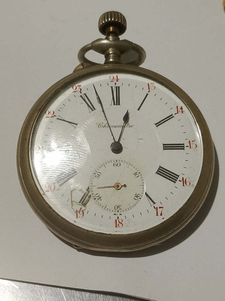 Zegarek kieszonkowy duży 54 mm  chronometre
