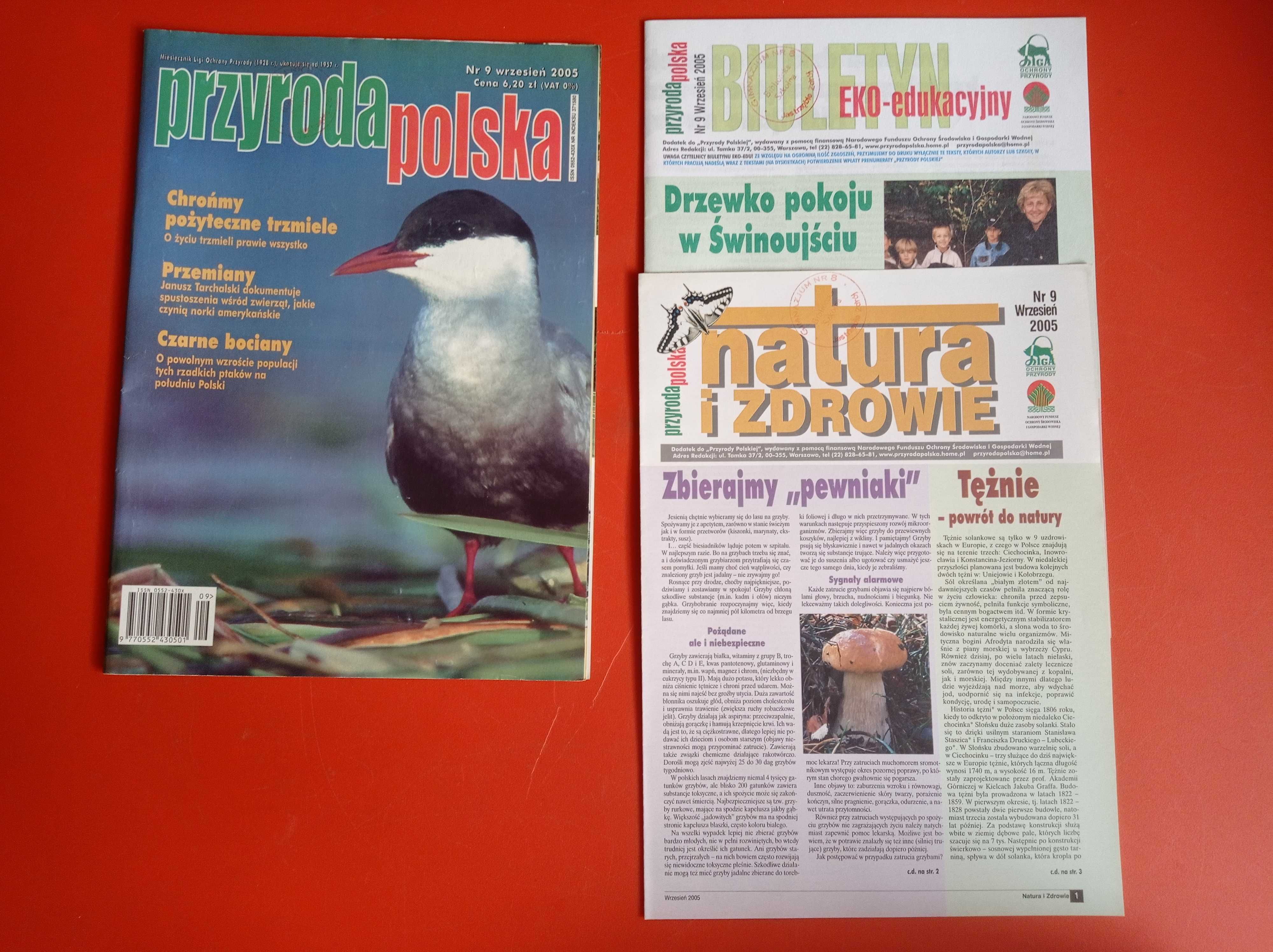 Przyroda polska nr 9/2005, wrzesień 2005, dodatki