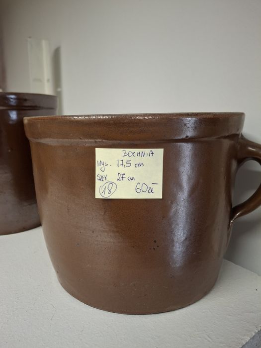 Buncle gliniane garnki 3szt