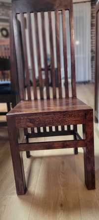 Krzesła drewniane z palisandru