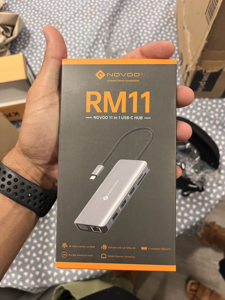 Docking station HUB 11 em 1 NOVOO RM11