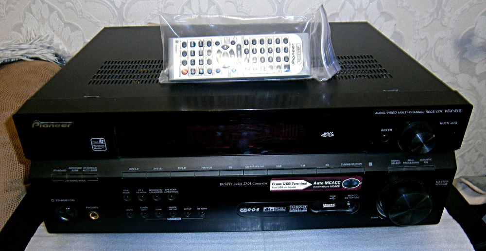 Усилитель- ресивер PIONEER VSX - 516  6.1 Х 100W  made in  Malaysia