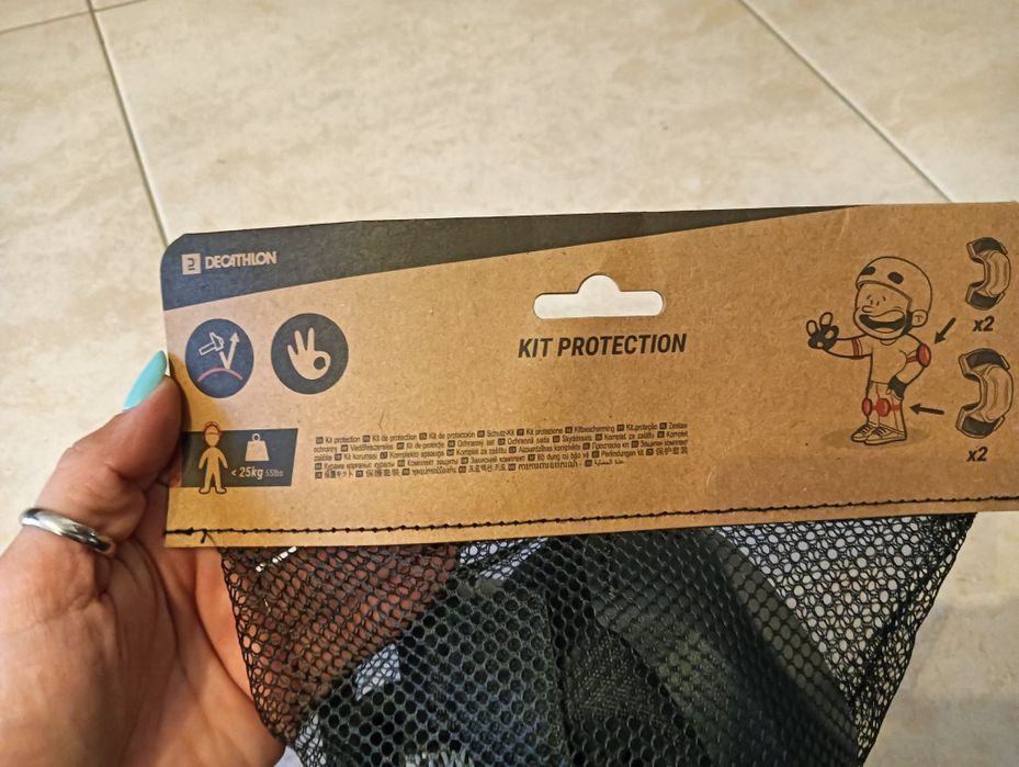 Kit proteção ciclismo criança 3-6 anos