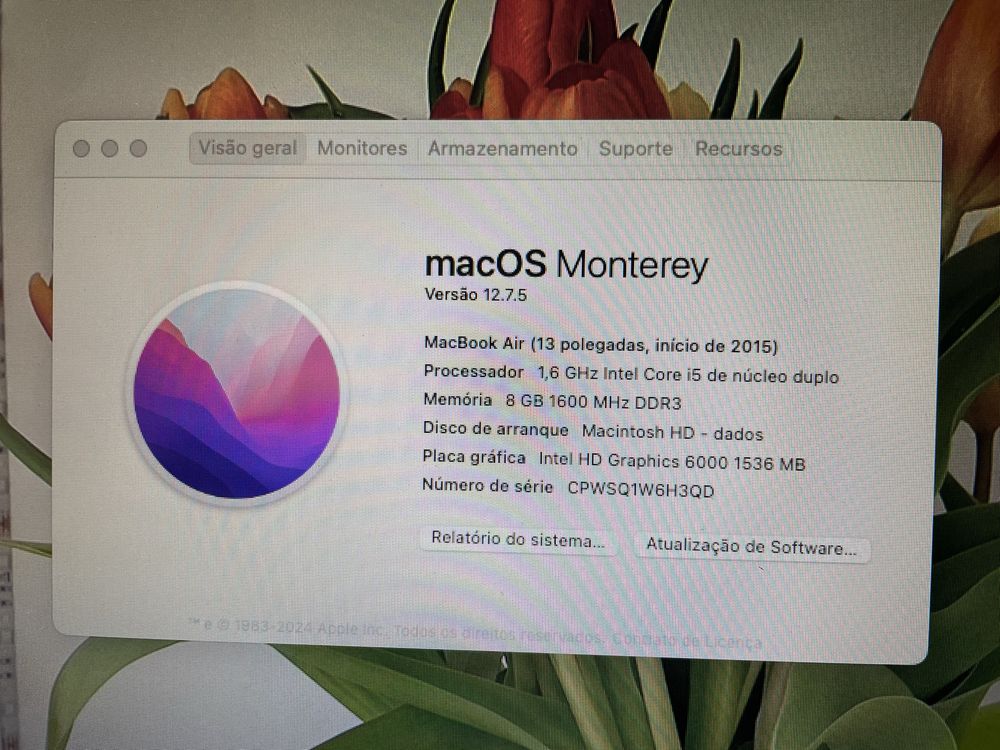 Macbook Air 2015 13’