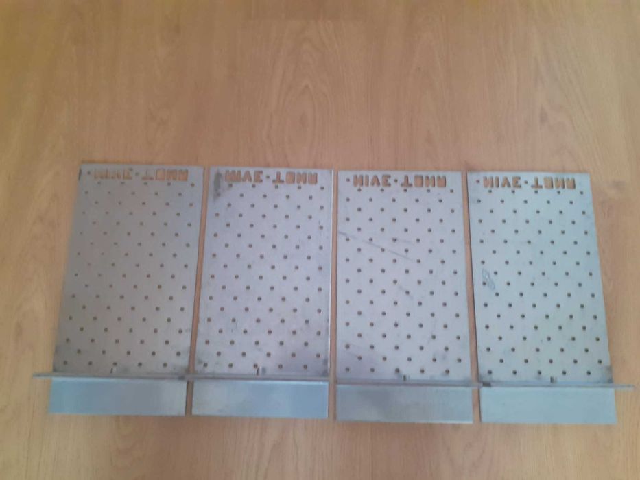 Łącznik chromowany belki z kominem 4 sztuki 30 cm x 18 cm NOWE