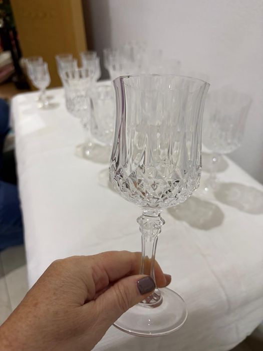 Copos de vinho e licor