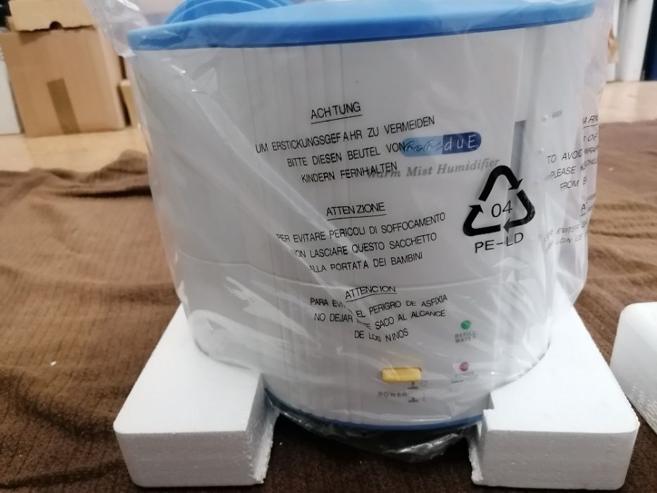 Humidificador elétrico bebéDuE para quarto de bebé como novo