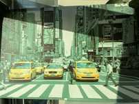 Quadro NY com taxis amarelos