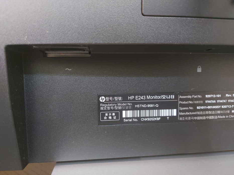 Monitor HP EliteDisplay E243 24" LED