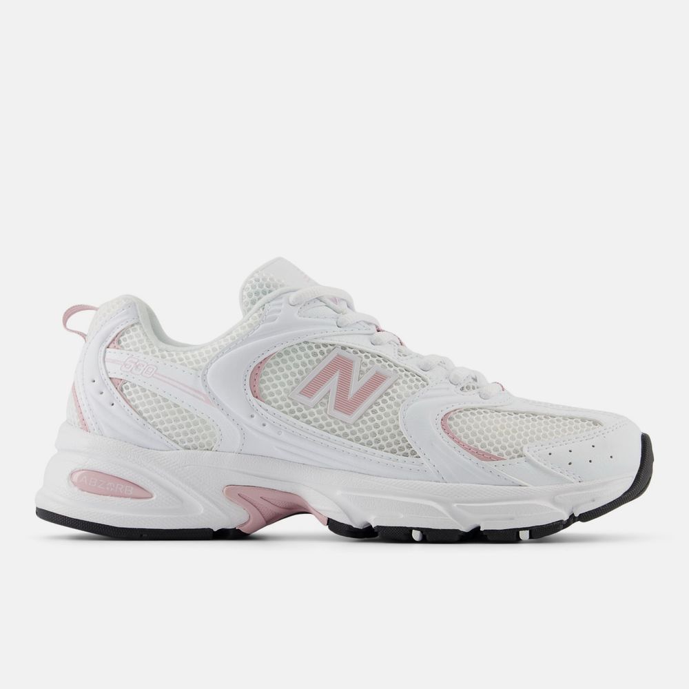 New balance 530 White Twilight Haze біло-рожеві 36-41.