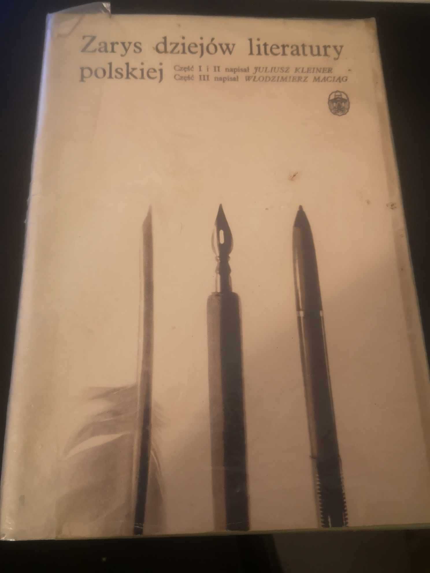 Zarys dziejów literatury polskiej - Juliusz Kleiner i W. Maciąg