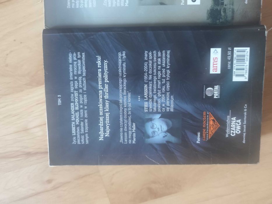 Książki millenium stieg Larsson 1,2,3 tom