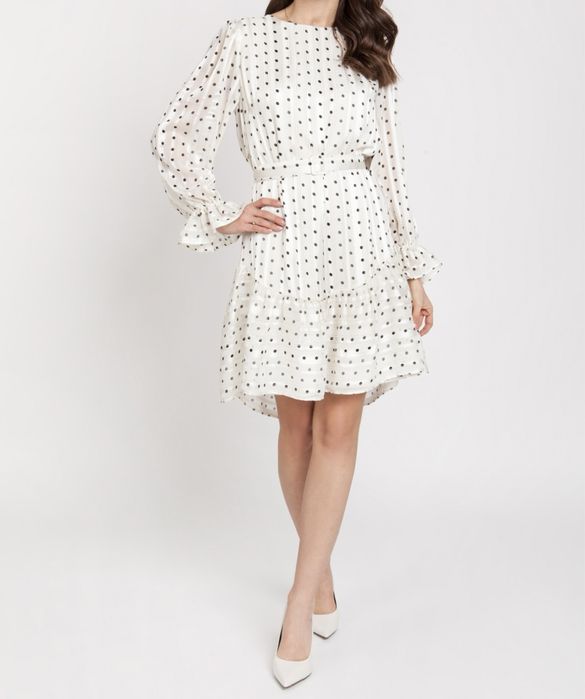 Eleganca sukienka w groszki / kropki. Wesele komunia