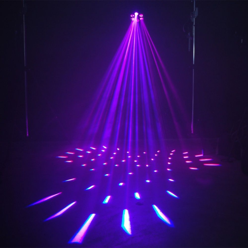 Oświetlenie światła efekty laser stroboskop dym kolorofon