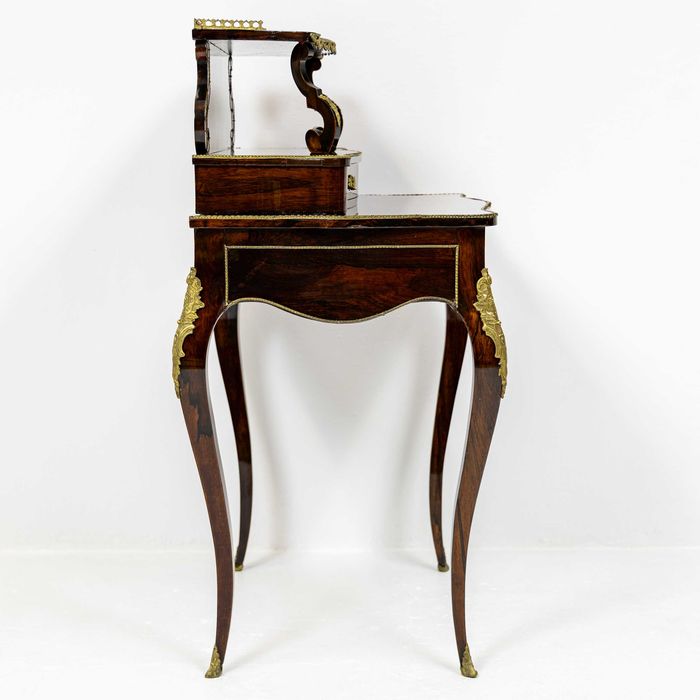 Damski sekretarzyk biurko Ludwik XV antyk Francja stare palisander