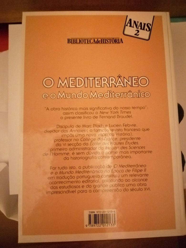 O mediterrâneo e o Mundo Mediterrânico vol. 1 de Fernand Braudel