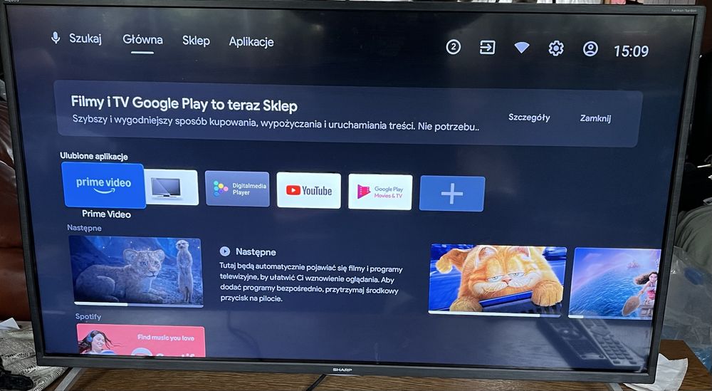 Telewizor Sharp Aquos 40 cali harman/kardon android tv