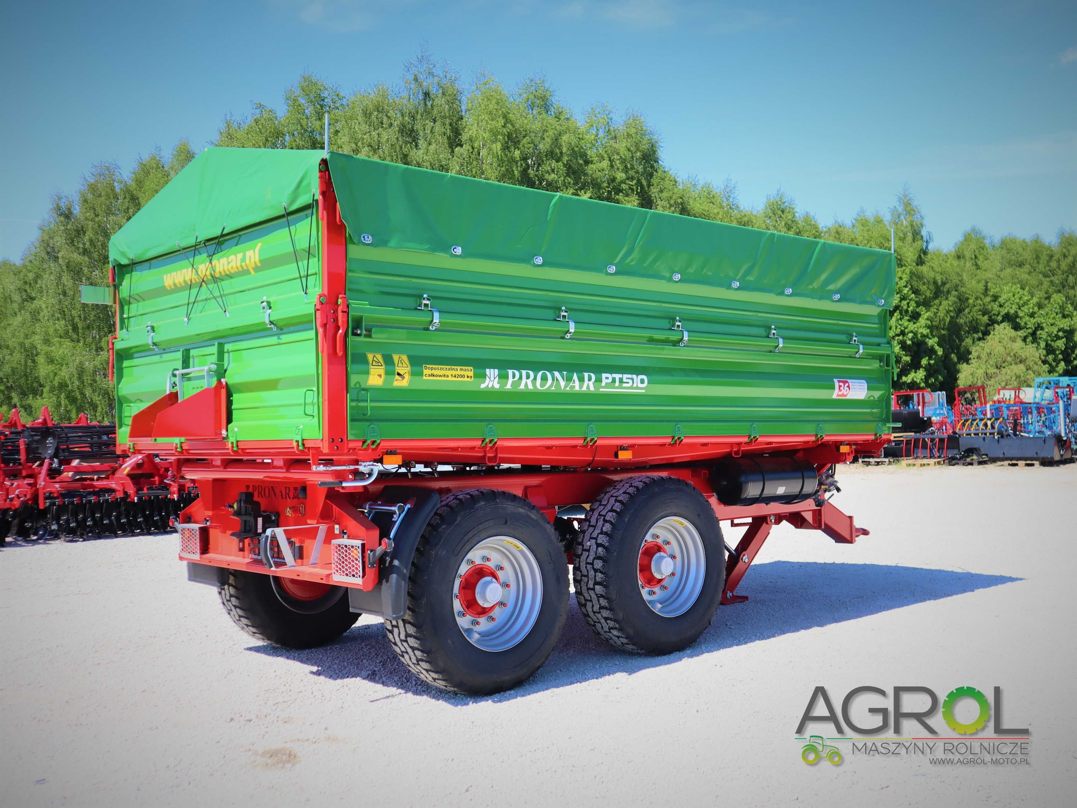 Przyczepa 10t tandem PT510 Pronar od ręki 12 ton rolnicza