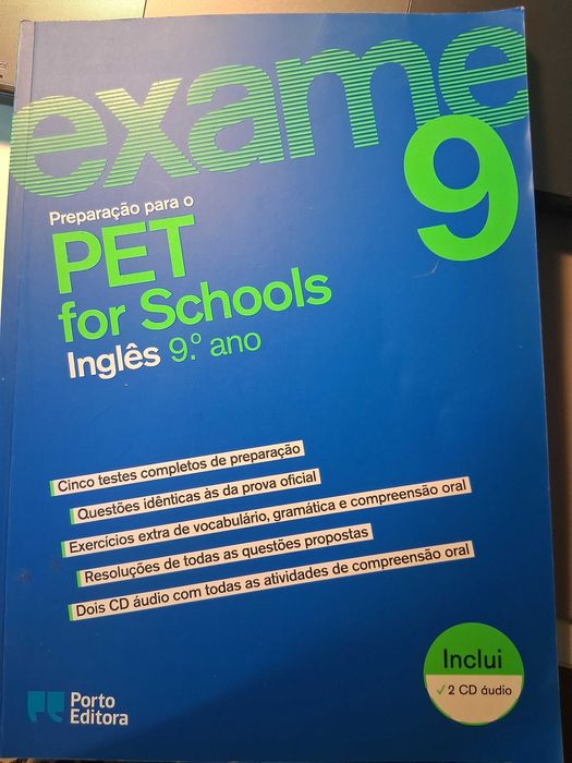 Preparação para o PET for Schools - Inglês 9º ano (Portes incluídos)