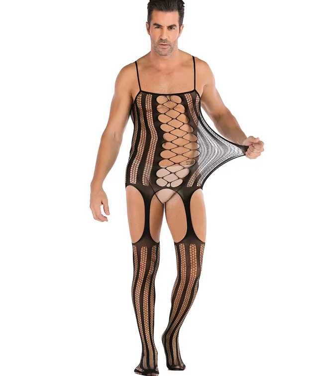 MĘSKA bielizna erotyczna bodystocking body komplet