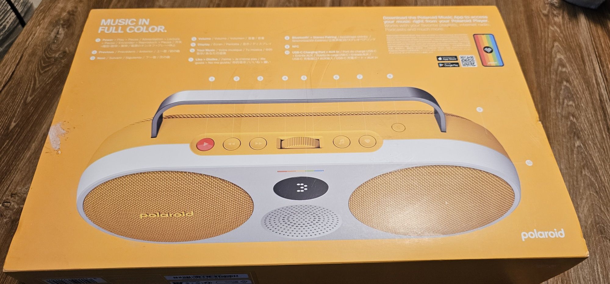 Głośnik bezprzewodowy Polaroid p3 music player bluetooth nfc 35W