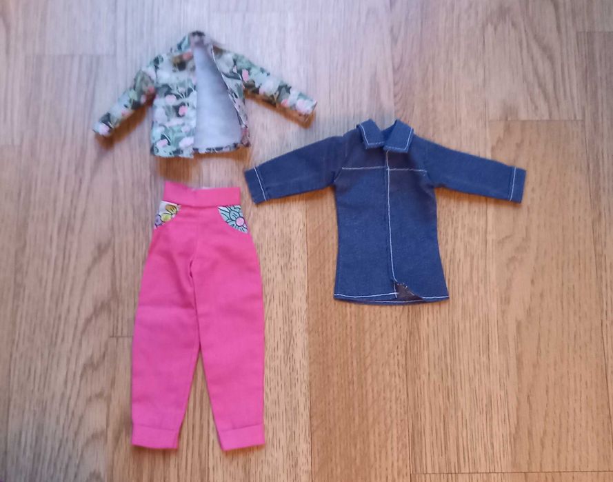 Zestaw ubranek retro dla lalki Barbie