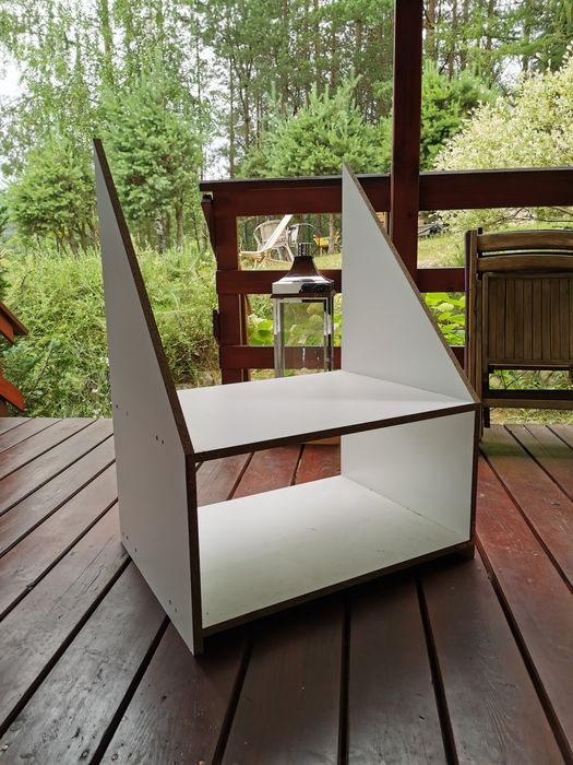 Półki pod skos białe